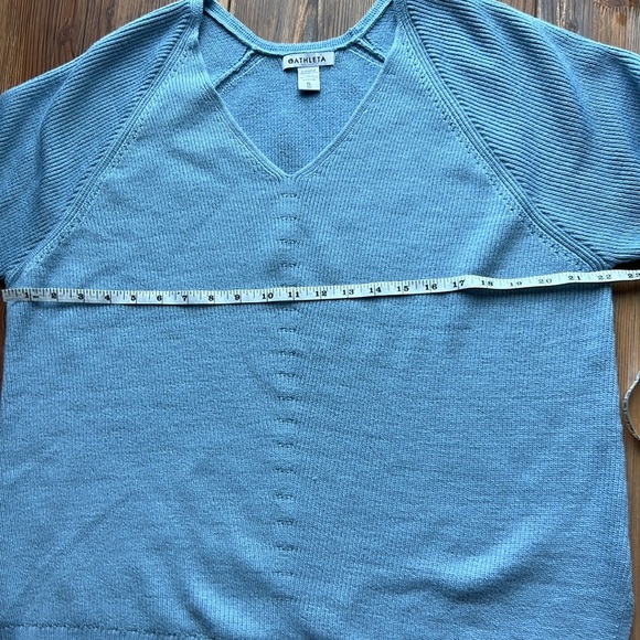 Athleta Hanover Tunic Sweater Size XL Light Blue Pullover S Wool Blend - Picture 6 of 10